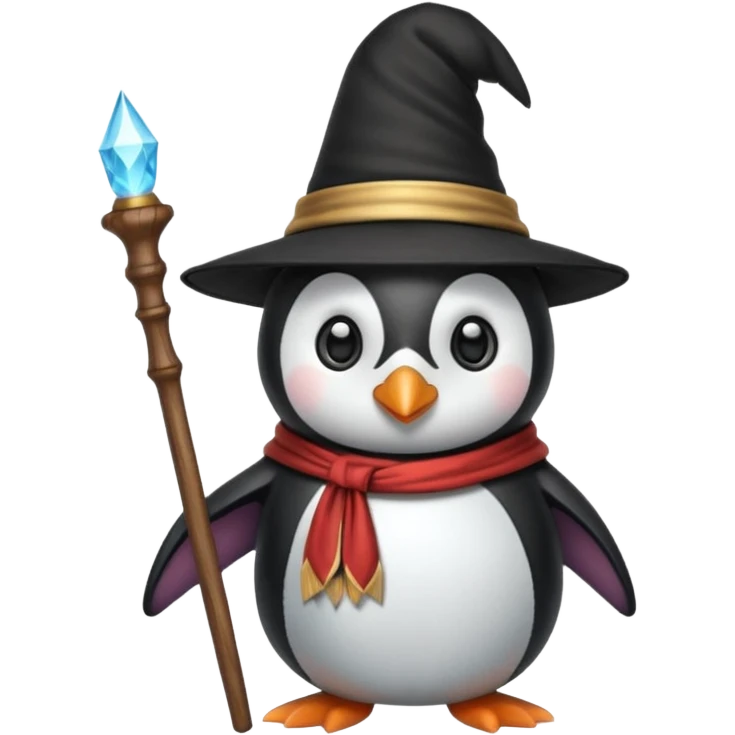 Penguin Wizard emoji