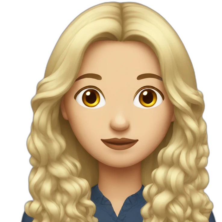 russian woman long hair emoji