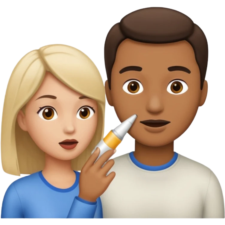 femme en train de faire une fellation à un homme  emoji