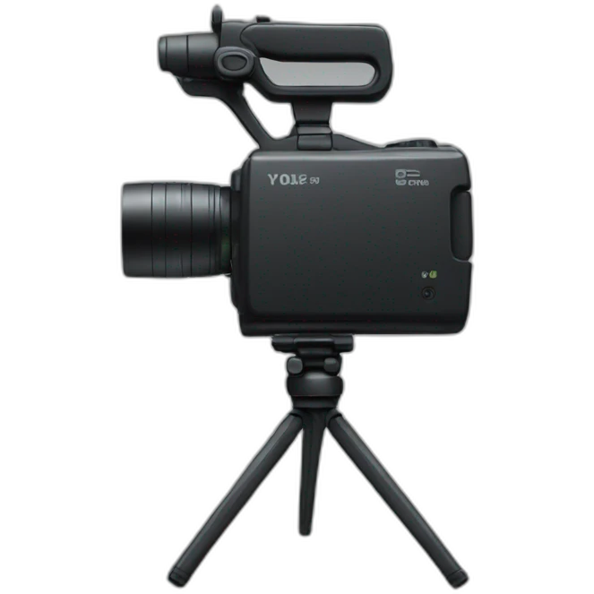 how the video camera looks from the back  emoji
