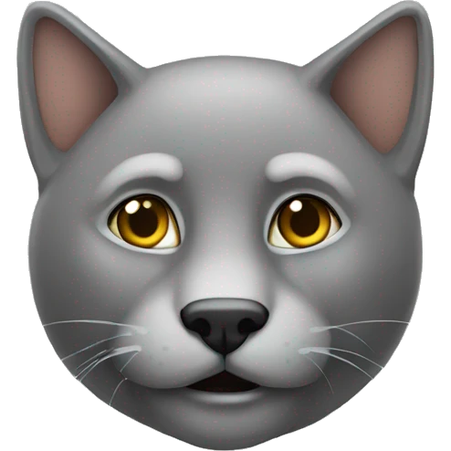 Серый кот emoji