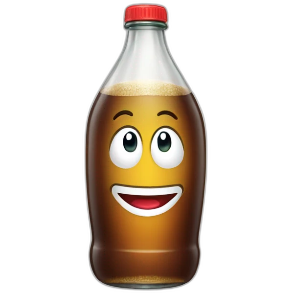 coca-bottle-with-smile emoji