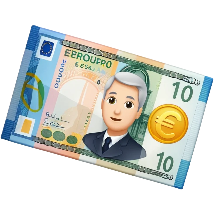 zero euro bill emoji
