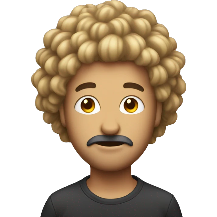 Woozy face with hair emoji