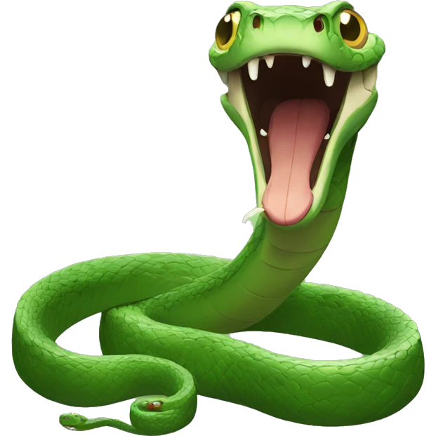 scary snake emoji
