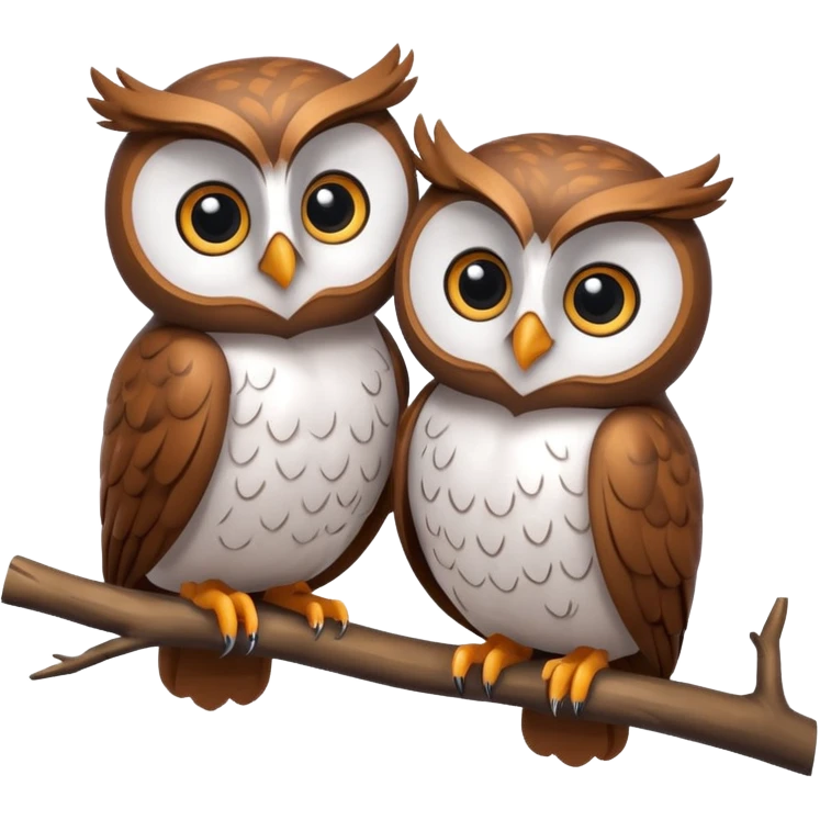 Create a high-quality 3D render that transforms the emojis 🦉 into 3D objects. Pixar-style, 

 emoji