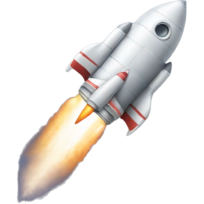 rocket going to the moon emoji