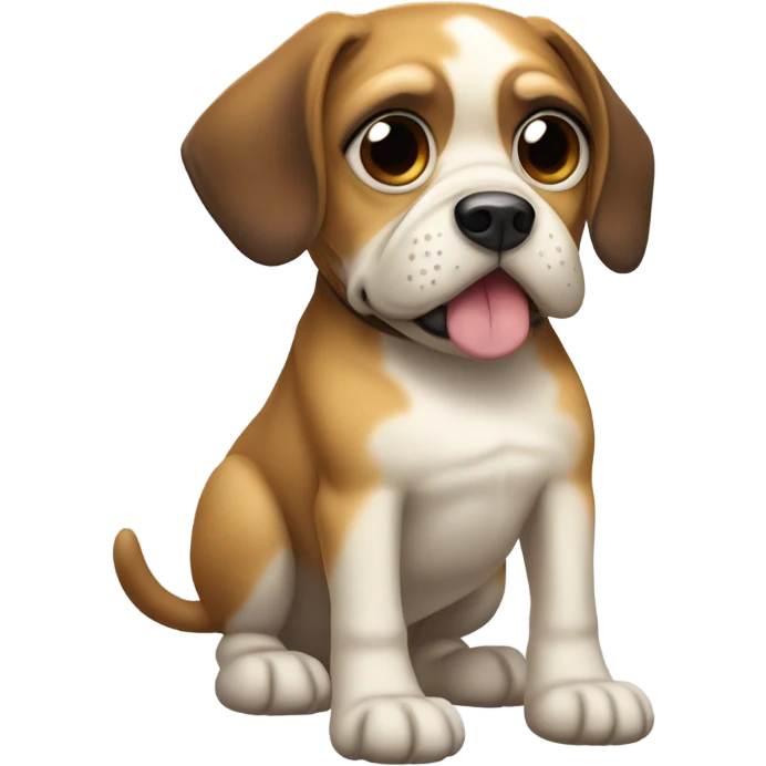 Beagle pug mix emoji