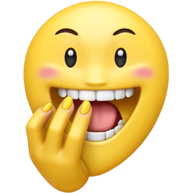 Biting nails emoji  emoji