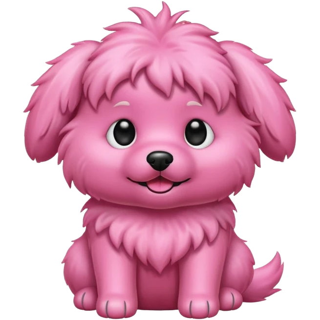 pink dog emoji