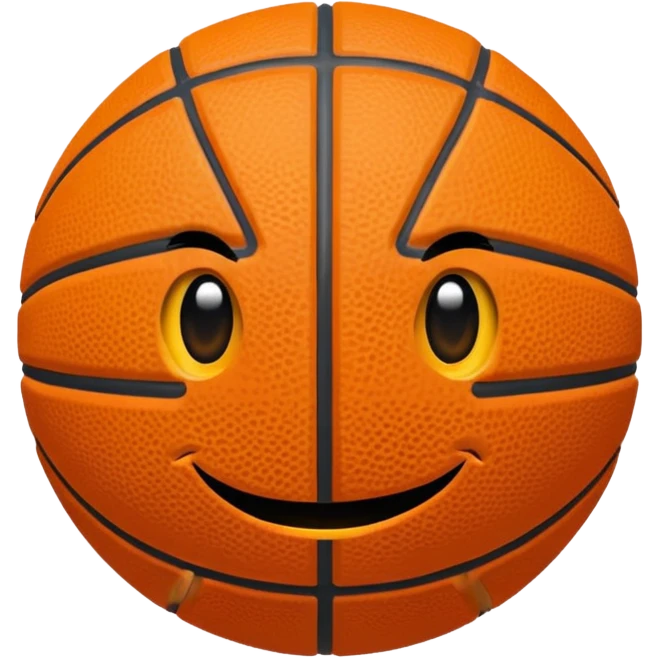 Basketball head emoji
