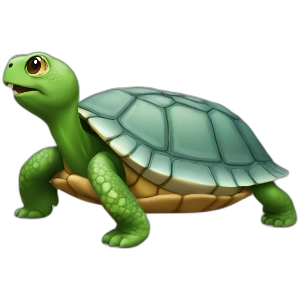 chat sur tortue emoji