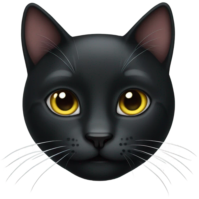 Wild black cat emoji