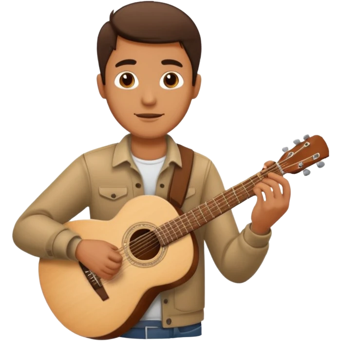 man holding guitar emoji