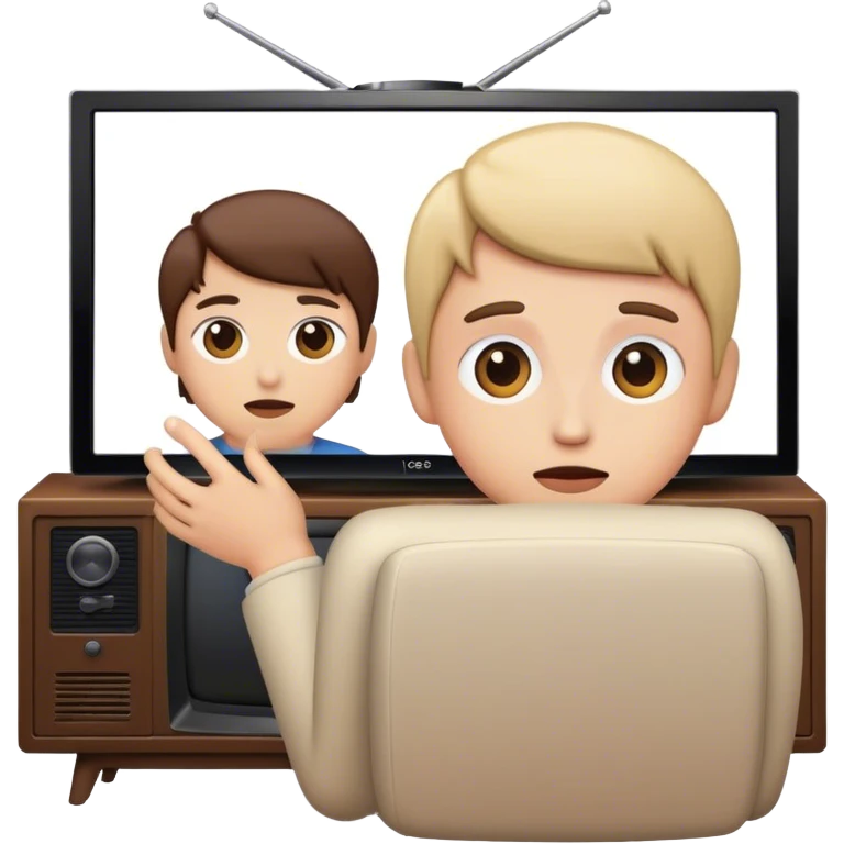 看电视 emoji
