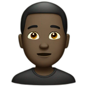 Homme noir chinois emoji