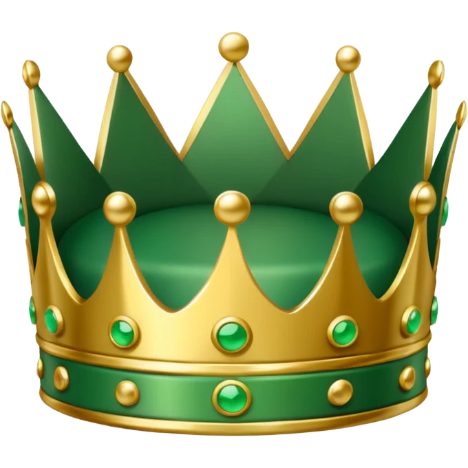 Green Domino crown emoji