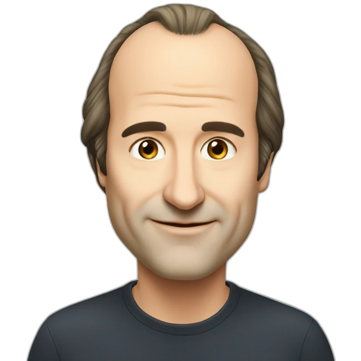 Xavier Niel Free face big nose balding hair emoji