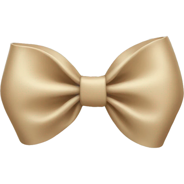 Beige  bow emoji