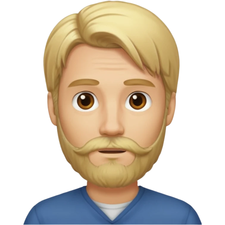 blonde long hair bearded man emoji