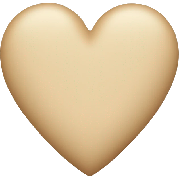 beige heart emoji