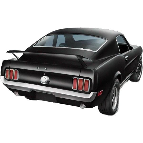 Black mustang emoji