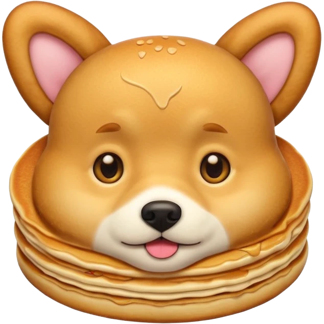 dog emoji pancake emoji