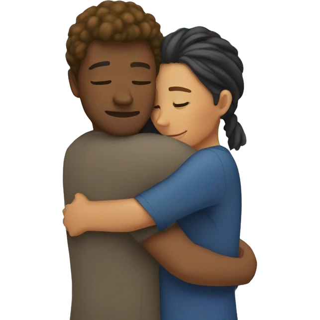 Couple hug emoji