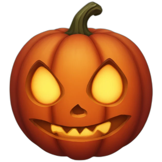 red evil pumpkin emoji