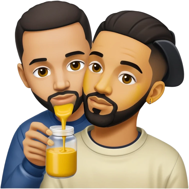 Kendrick dumping mustard on Drake emoji