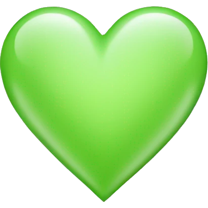 light green heart emoji