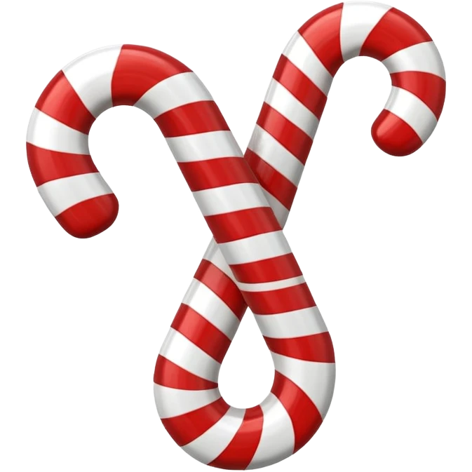 candy cane  3d effect emoji