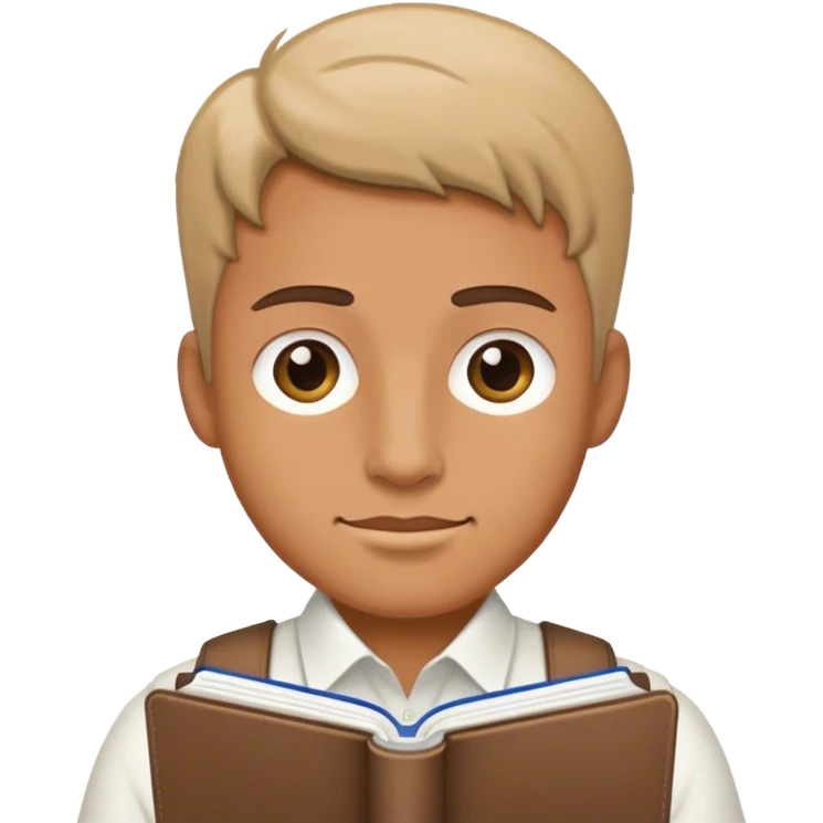 MONSIEUR DE CHANTIER AVEC UN CAHIER emoji