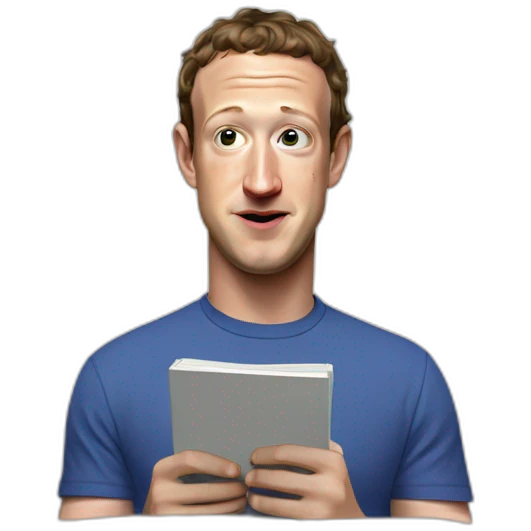 mark zuckerberg breaking a notebook emoji