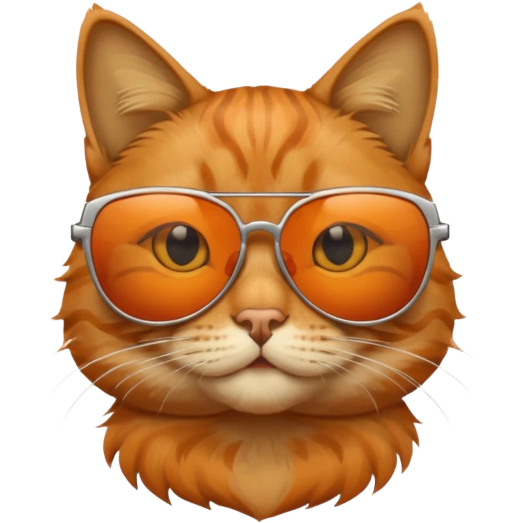 Cat wearing sunglasses emoji