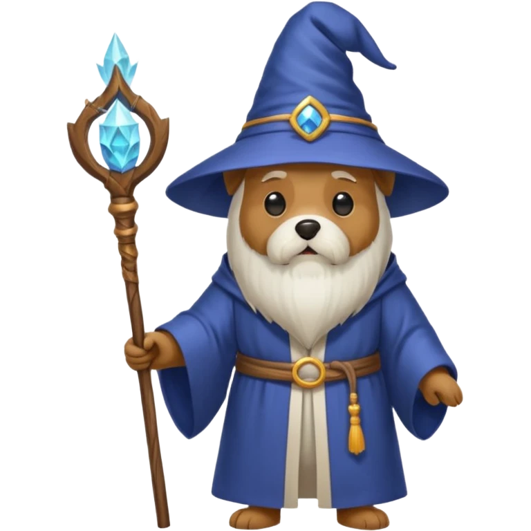 Dog wizard emoji