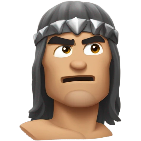 Conan the barbarian Christmas emoji