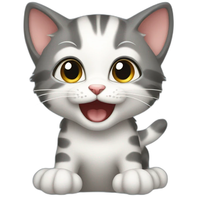 verry excited kitten emoji