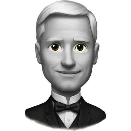 Elegant oil drawing emoji