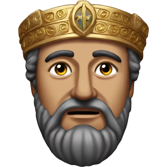 the 7th century byzantine emperor Maurice from the chest up emoji
