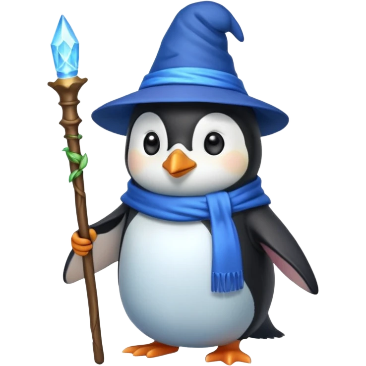 Penguin Wizard emoji