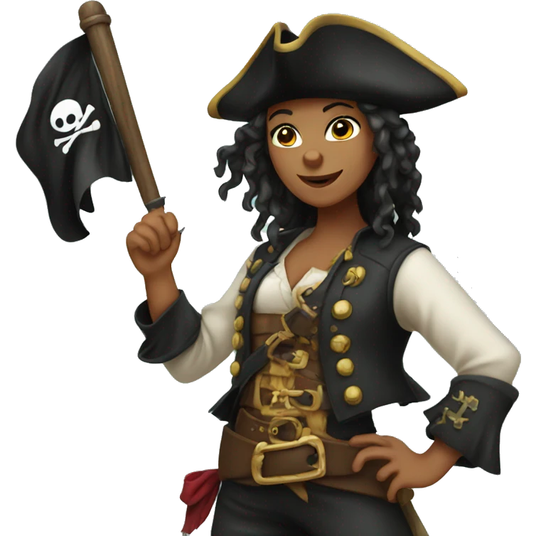 Pirate girl  emoji