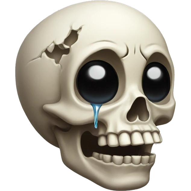 skull crying emoji