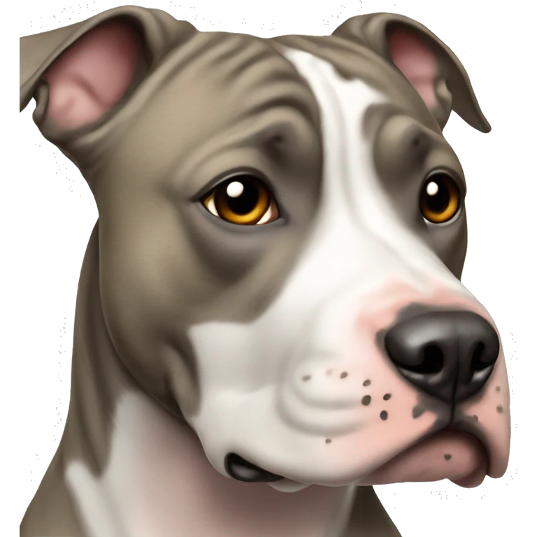 Perro american staffordshire terrier atigrado emoji