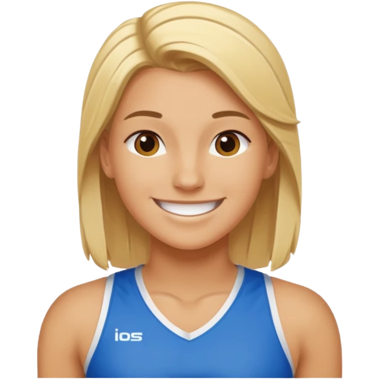 blonde volleyball player emoji