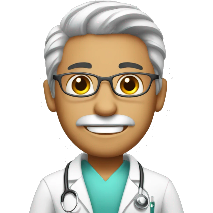 A crazy medical doctor emoji