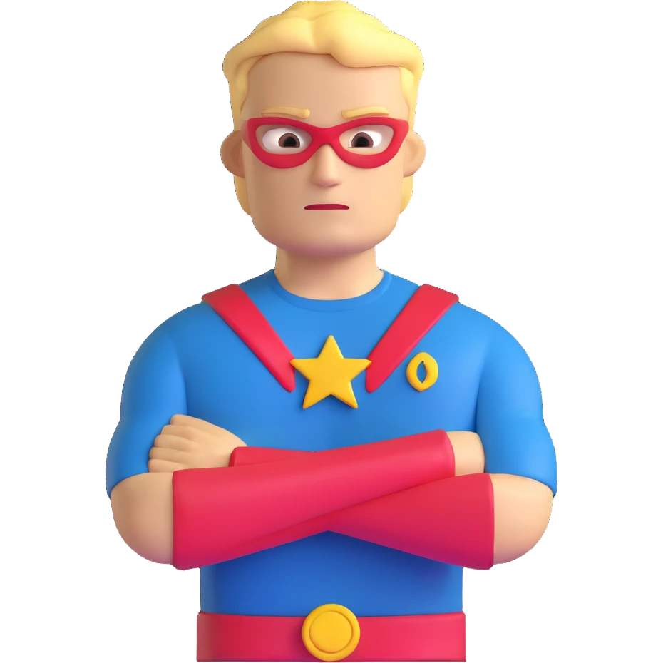 Homelander arms crossed emoji