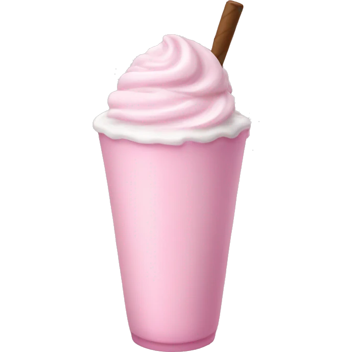 Milkshake pink emoji