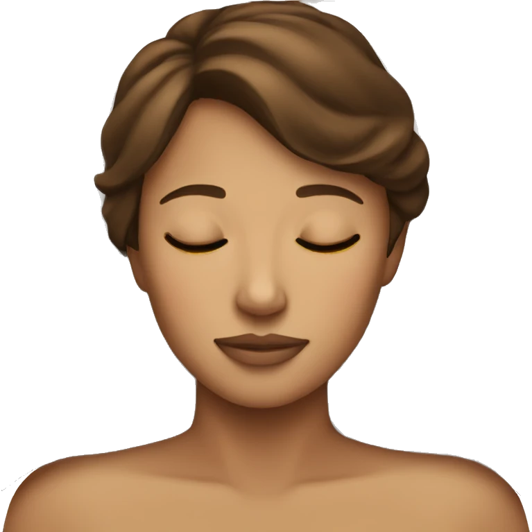 Sleeping Brown haired Woman emoji