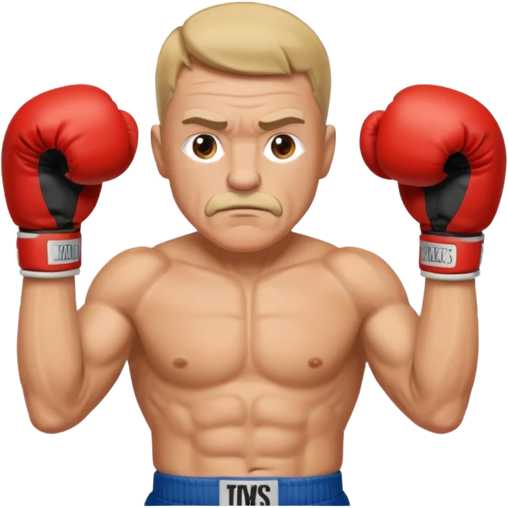 White middle age boxer emoji